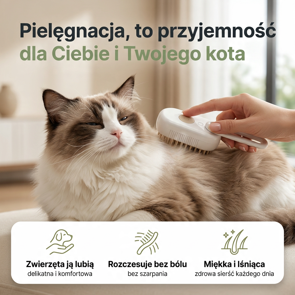 Furivo - Szczotka do Pielęgnacji Sierści Zwierząt