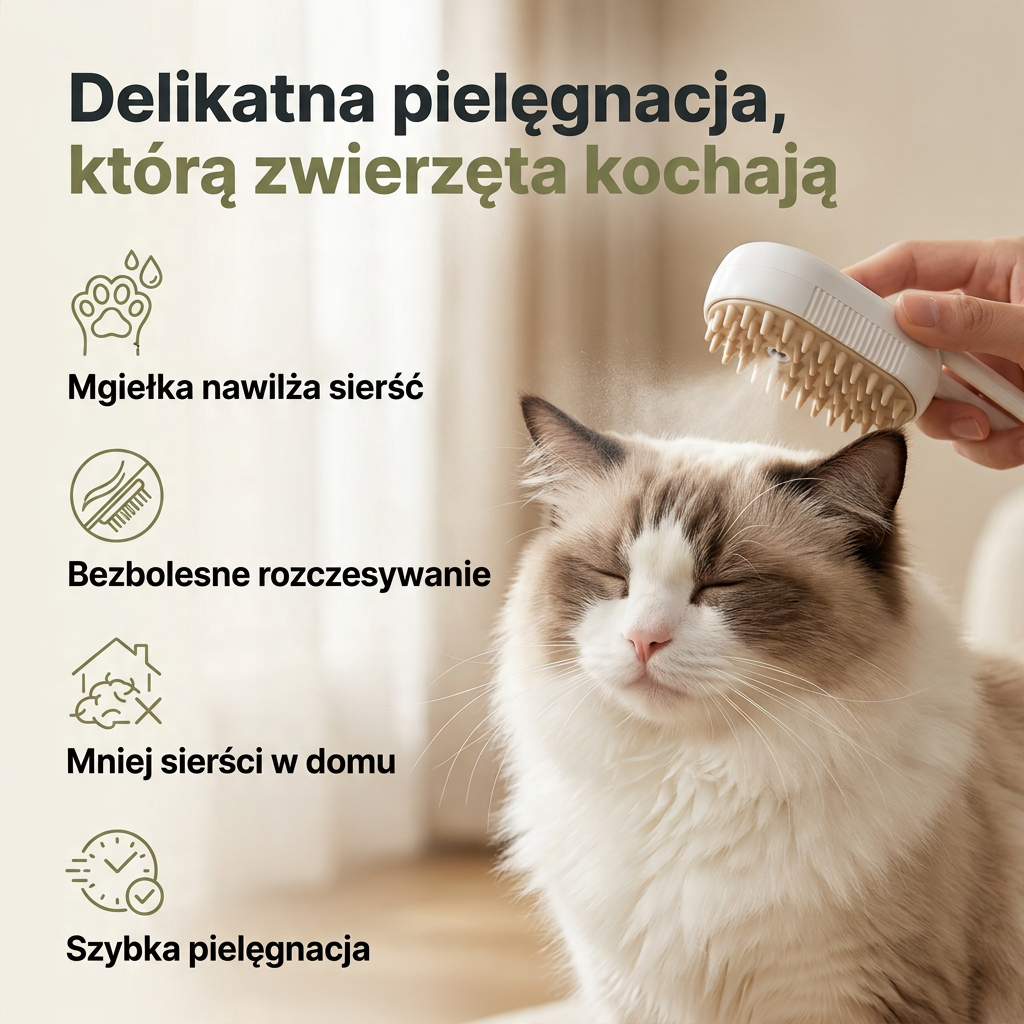 Furivo - Szczotka do Pielęgnacji Sierści Zwierząt