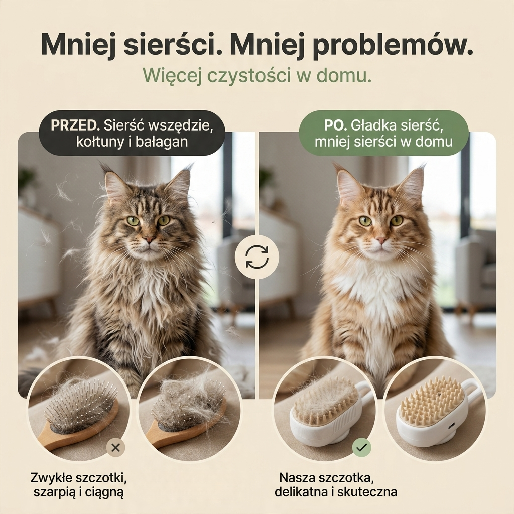 Furivo - Szczotka do Pielęgnacji Sierści Zwierząt